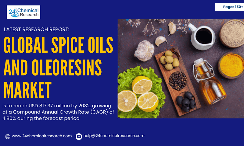 Global Spice Oils and Oleoresins Market to Reach USD 817.37 Million by 2032, Fueled by Natural Ingredient Demand