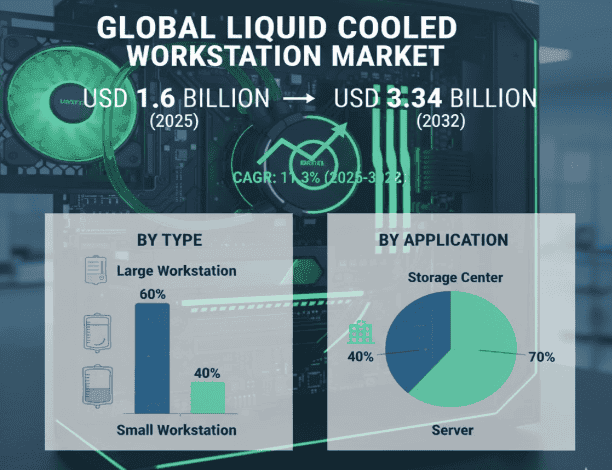 Liquid Cooled Workstation Market to Reach USD 3.34 Billion by 2032, Growing at a CAGR of 11.3%