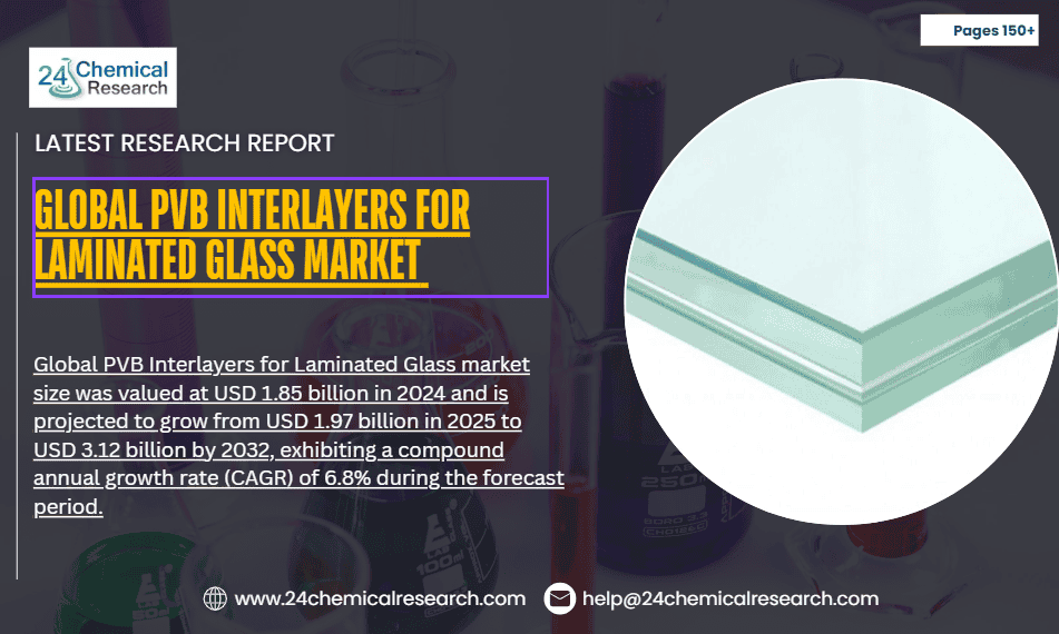 Global PVB Interlayers for Laminated Glass Market to Reach USD 3.12 Billion by 2032, Driven by Safety and Sustainability Demands