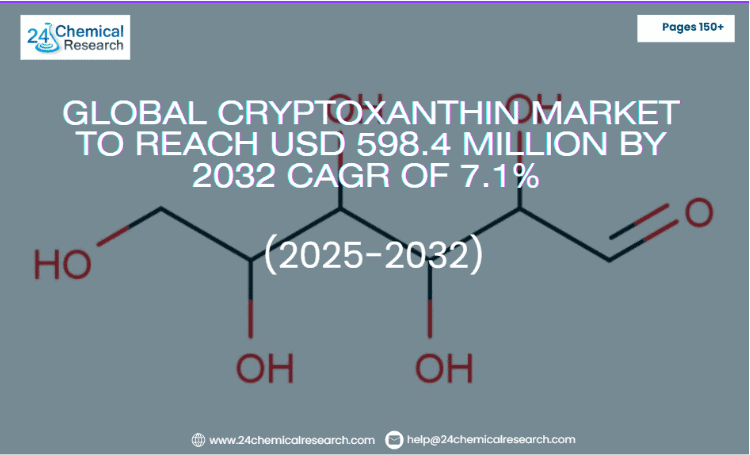 Global Cryptoxanthin Market to Reach USD 598.4 Million by 2032, Exhibiting a CAGR of 7.1% During the Forecast Period