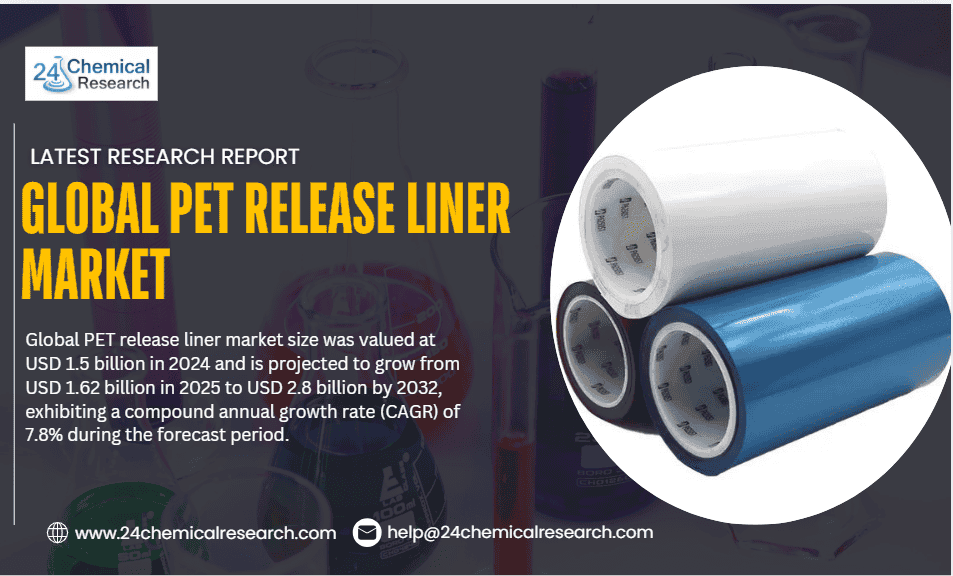 Global PET Release Liner Market to Reach USD 2.8 Billion by 2032, Exhibiting a CAGR of 7.8%