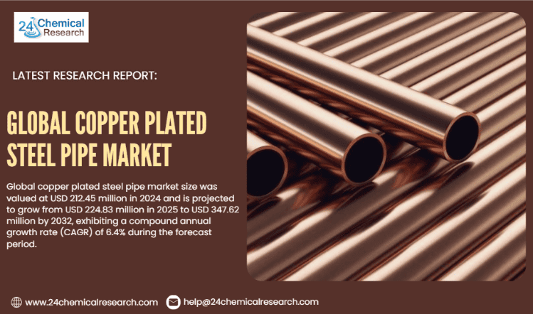 Global Copper Plated Steel Pipe Market to Reach USD 347.62 Million by 2032, Exhibiting a CAGR of 6.4%