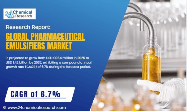 Global Pharmaceutical Emulsifiers Market Demonstrates Robust Growth, Driven by Advanced Drug Formulation Technologies