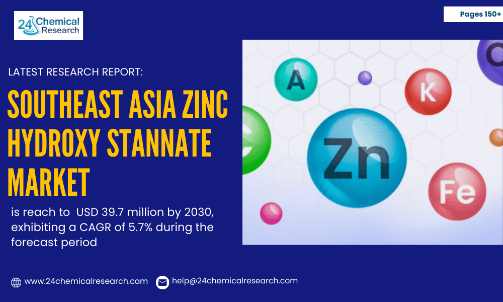 Southeast Asia Zinc Hydroxy Stannate Market to Reach USD 39.7 Million by 2030 on Fire Safety Regulations