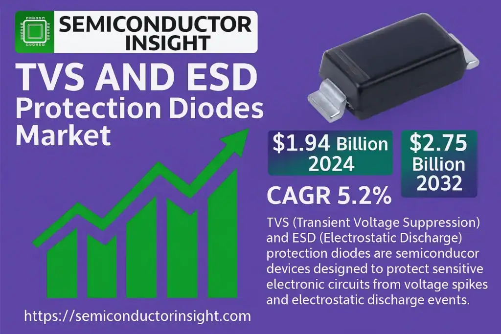 Top Trends and Key Players Powering the Global TVS and ESD Protection Diodes Market to USD 2.75 Billion by 2032