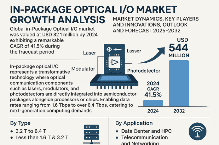 In-Package Optical I/O Market Growth Analysis, Market Dynamics, Key Players and Innovations, Outlook and Forecast 2025-2032