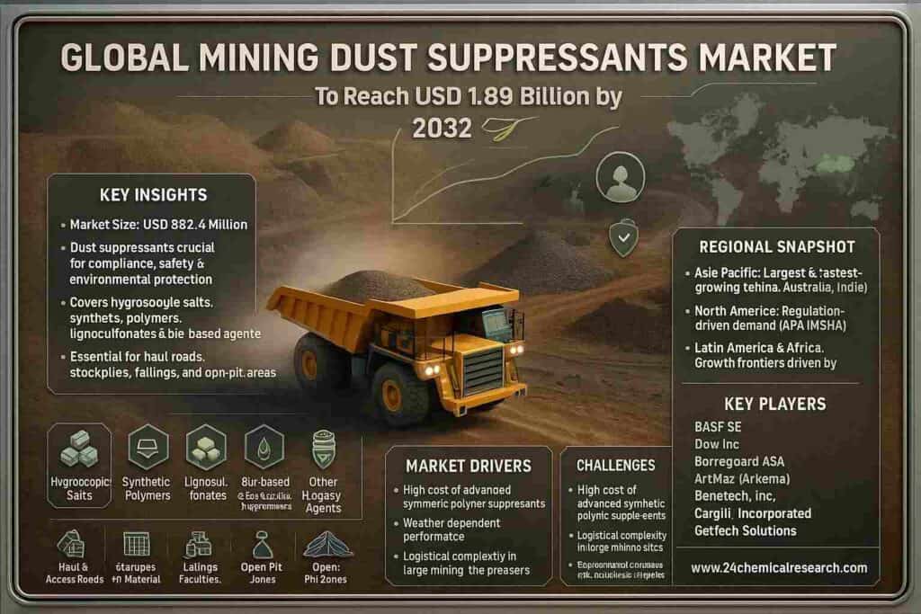 Global Mining Dust Suppressants Market Demonstrates Robust Growth, Fueled by Environmental Compliance and Operational Efficiency