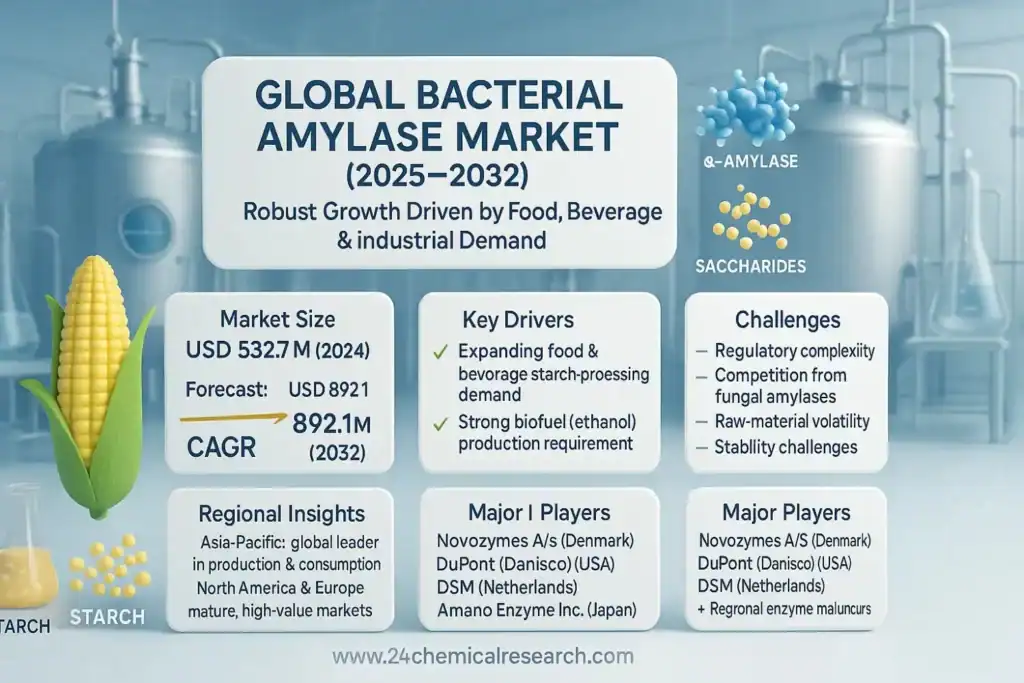 Global Bacterial Amylase Market Demonstrates Robust Growth, Fueled by Demand Across Food, Beverage, and Industrial Applications
