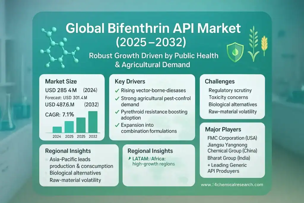 Global Bifenthrin API Market Demonstrates Robust Growth, Fueled by Demand for Effective Public Health and Agricultural Pest Control