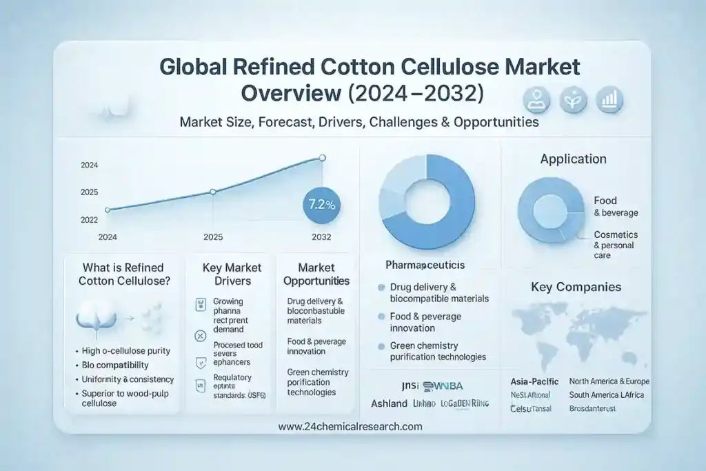 Global Refined Cotton Cellulose Market Exhibits Strong Growth, Fueled by Diverse Industrial Applications