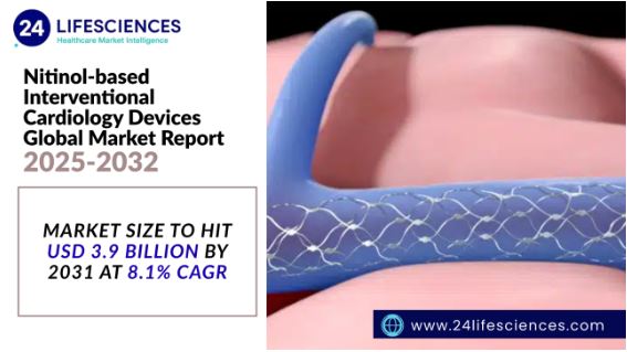 Nitinol-based Interventional Cardiology Devices Market Size to Hit USD 3.9 Billion by 2031 at 8.1% CAGR
