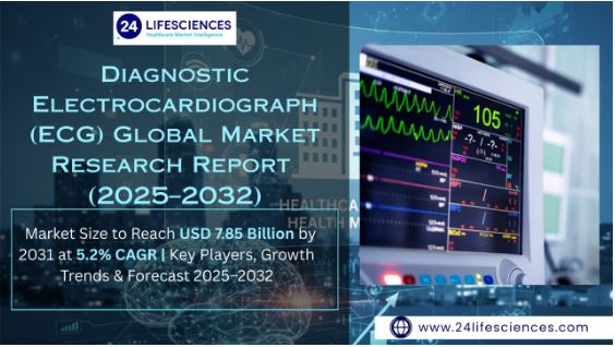 Diagnostic Electrocardiograph (ECG) Market Size to Reach USD 7.85 Billion by 2031 at 5.2% CAGR | Growth Trends, Forecast & Key Players