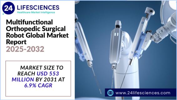 Multifunctional Orthopedic Surgical Robot Market Size to Reach USD 553 Million by 2031 at 6.9% CAGR | Key Players, Growth Trends & Forecast Insights