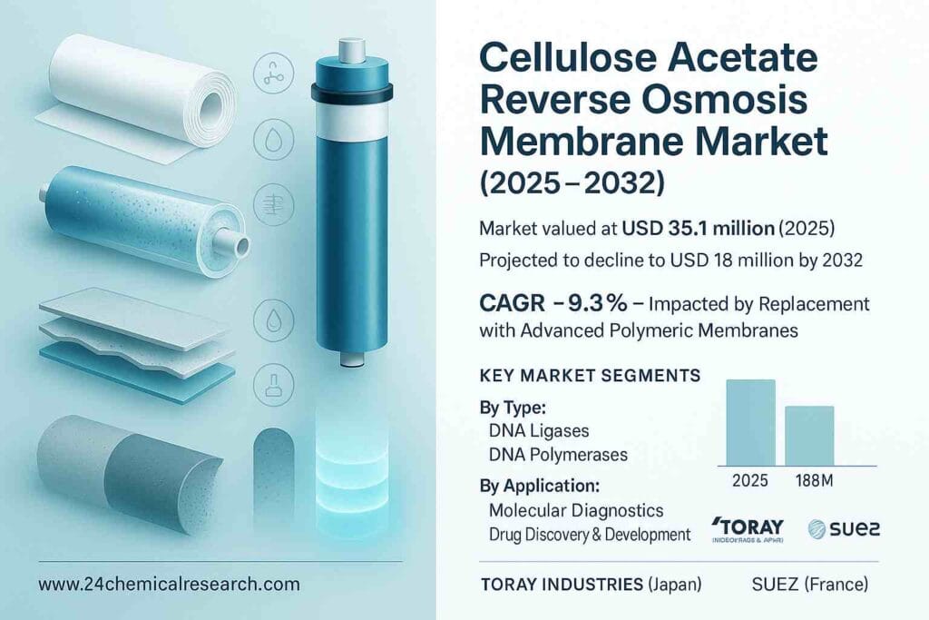 Cellulose Acetate Reverse Osmosis Membrane Market to Contract to USD 18 Million by 2032, Facing Replacement by Advanced Polymers