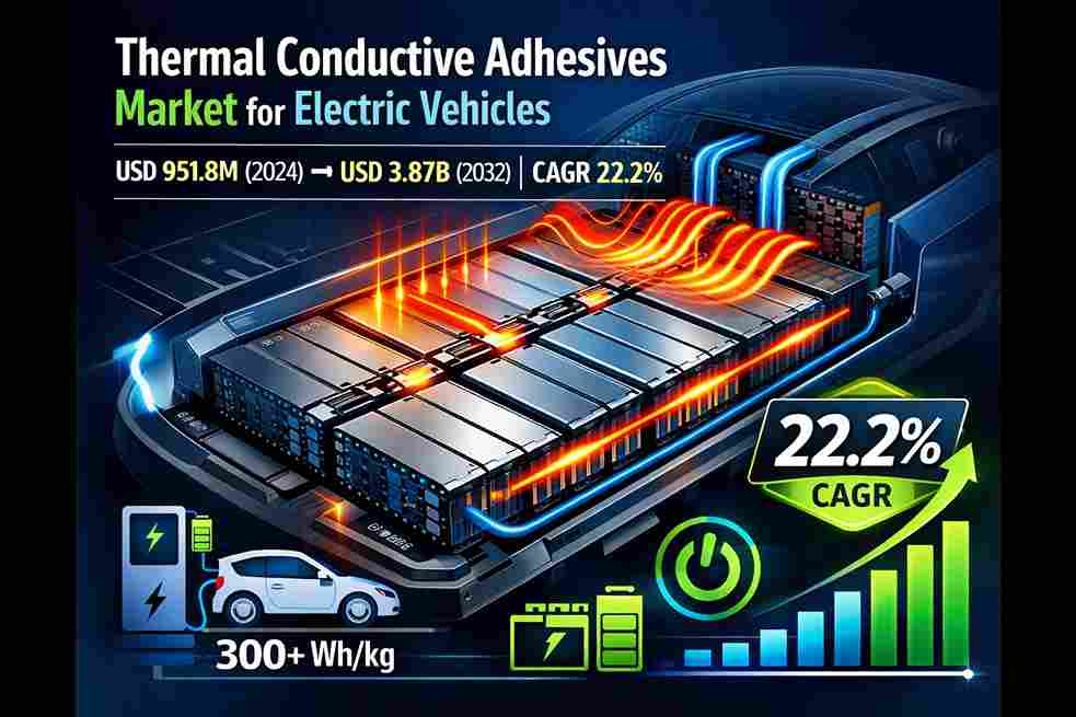 Thermal Conductive Adhesives for EVs Market Outlook: Advanced Battery Thermal Management to Fuel Explosive Growth to USD 3.87 Billion by 2032
