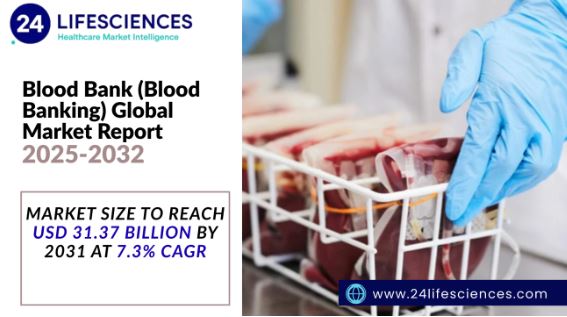 Blood Bank (Blood Banking) Market Size to Reach USD 31.37 Billion by 2031 at 7.3% CAGR