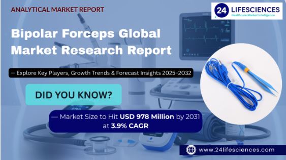 Bipolar Forceps Market Size to Hit USD 978 Million by 2031 at 3.9% CAGR