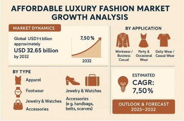 Affordable Luxury Fashion Market Growth Analysis, Market Dynamics, Key Players and Innovations, Outlook and Forecast 2025–2032