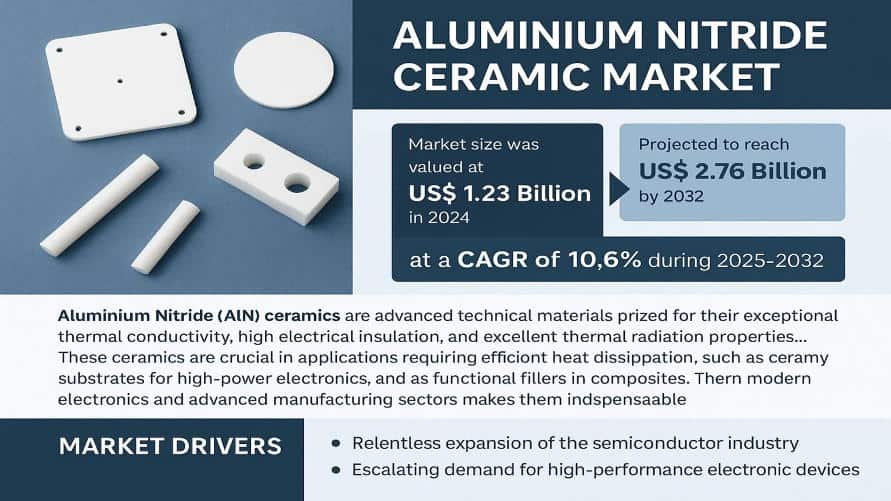 Aluminium Nitride Ceramic Market: Global Business Strategies, Market Size, and Forecast 2025–2032