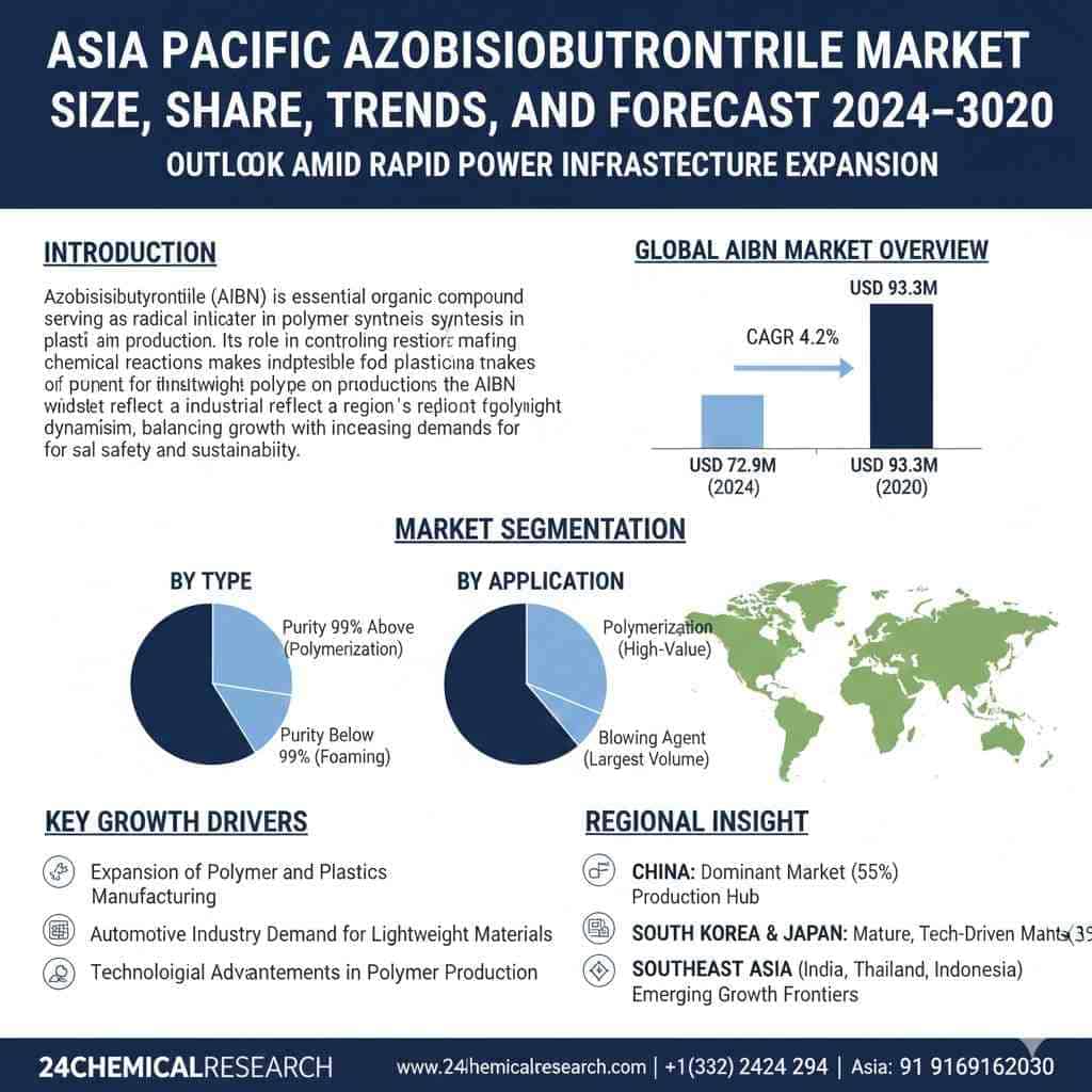 Asia Pacific Azobisisobutyronitrile Market Size, Share, Trends, and Forecast 2024–2030