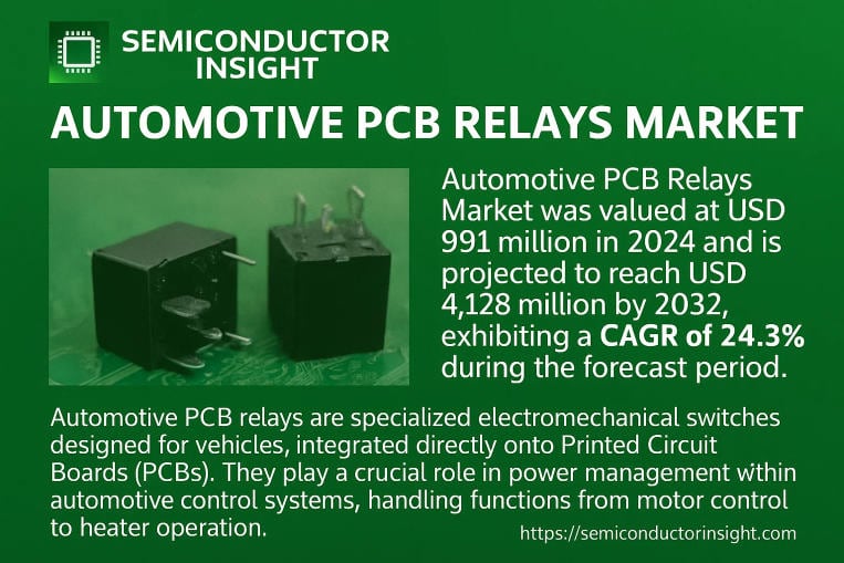 Top Trends and Key Players Driving the Automotive PCB Relays Market to USD 4.1 Billion