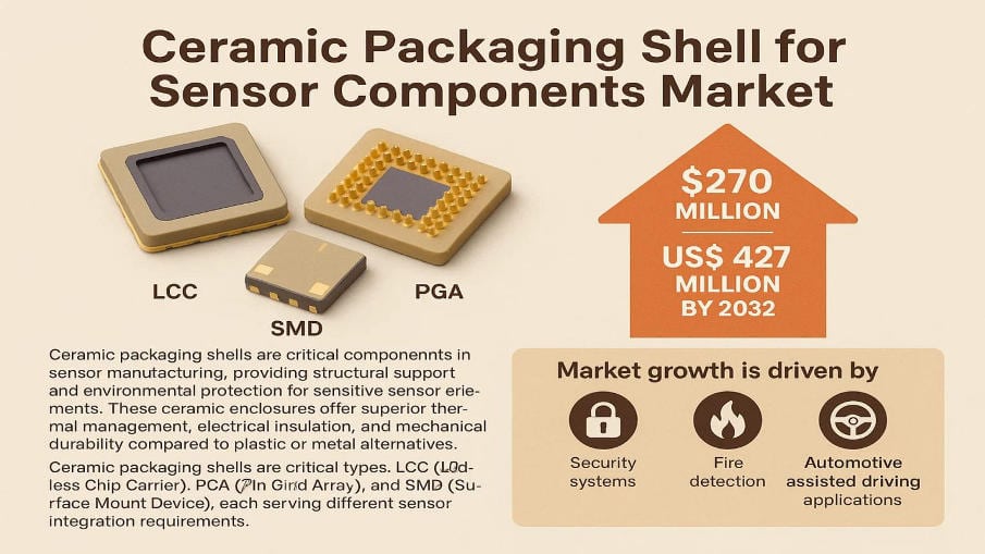 Ceramic Packaging Shell for Sensor Components Market: Global Industry Trends, Technology Advancements, and Forecast 2025–2032