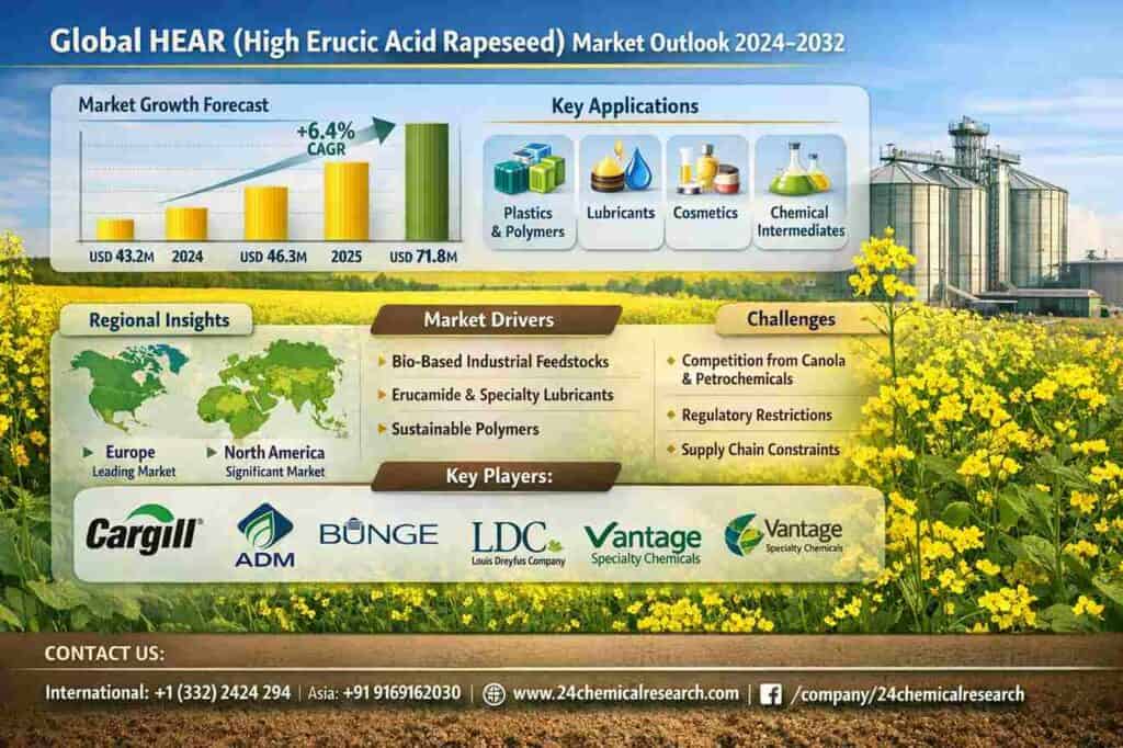 Global HEAR (High Erucic Acid Rapeseed) Market Demonstrates Robust Growth, Driven by Industrial and Bio-based Applications