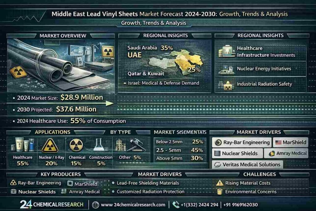 Middle East Lead Vinyl Sheets Market Forecast: Key Trends, Applications, and Growth Outlook (2024-2030)