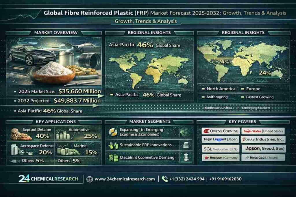Global Fibre Reinforced Plastic (FRP) Market Report 2025-2032: Size, Trends, and Outlook
