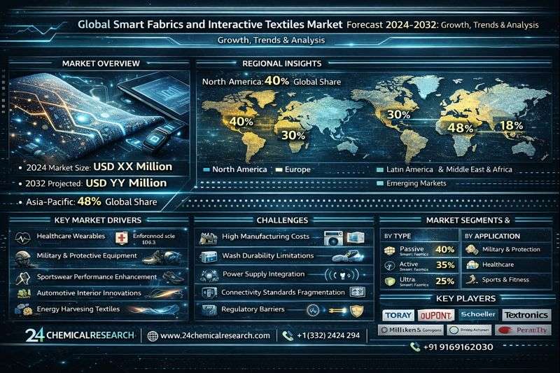 Global Smart Fabrics and Interactive Textiles Market: Size, Growth, and Outlook (2025–2032)