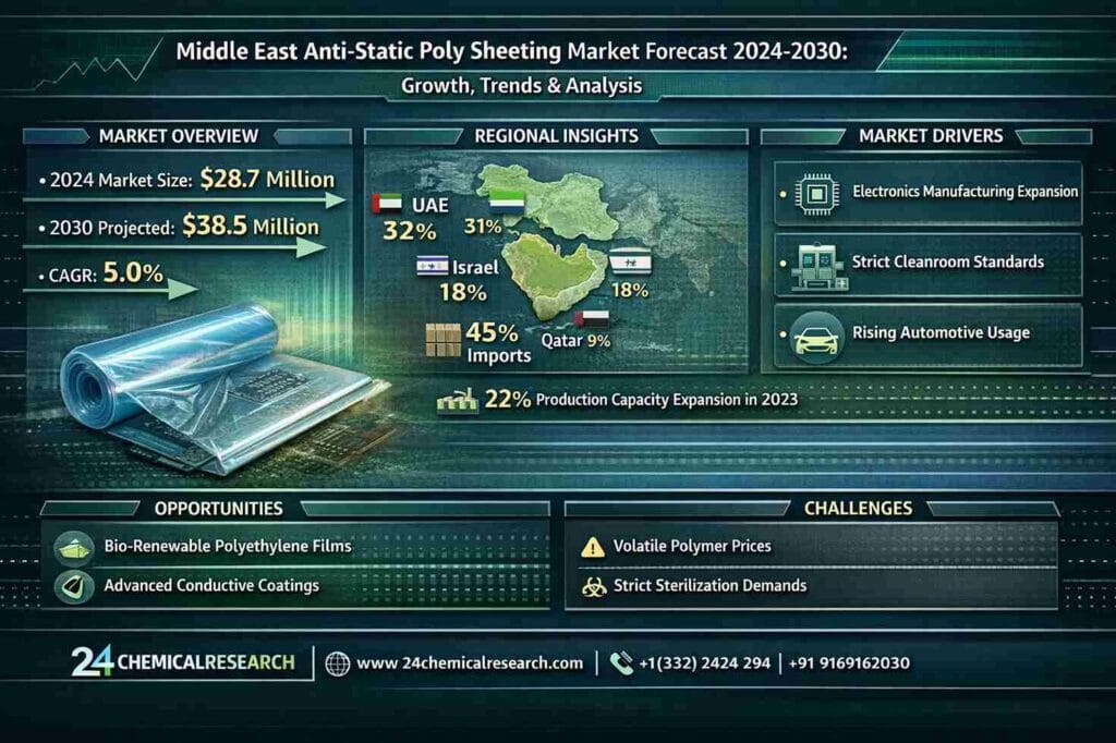 Middle East Anti-Static Poly Sheeting Market: Growth and Trends Analysis (2024–2030)