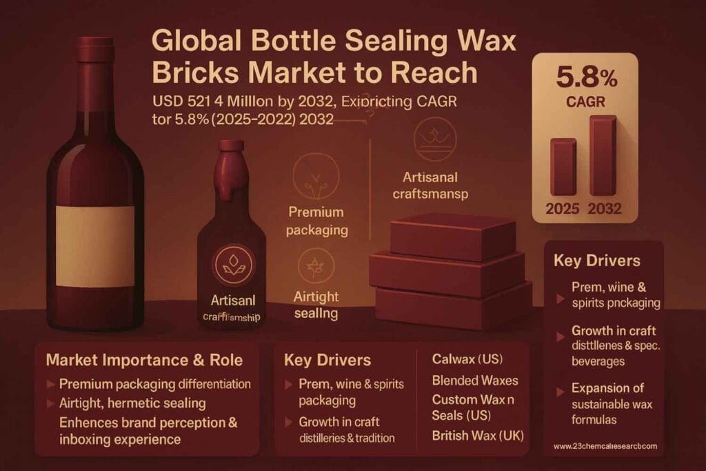 Global Bottle Sealing Wax Bricks Market to Reach USD 521.4 Million by 2032, Exhibiting a CAGR of 5.8% During the Forecast Period