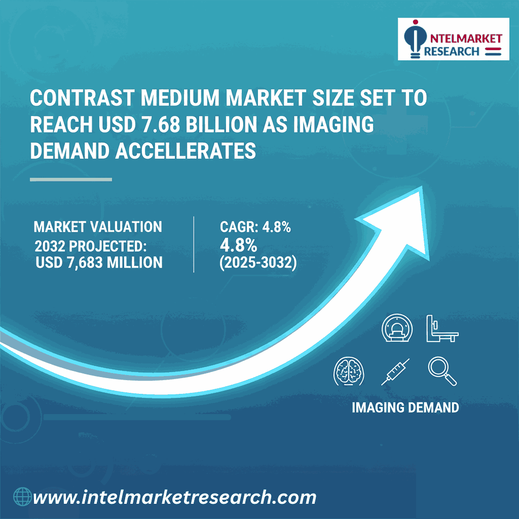 Contrast Medium Market Size Set to Reach USD 7.68 Billion by 2032 as Imaging Demand Accelerates