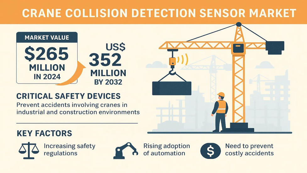 Crane Collision Detection Sensor Market: Global Business Strategies, Market Size, and Forecast 2025–2032