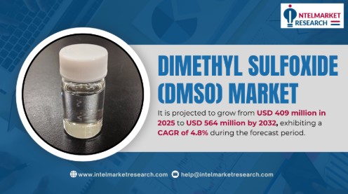 DMSO Market Size Set to Surpass USD 564 Million by 2032 | Growth Drivers & Key Players