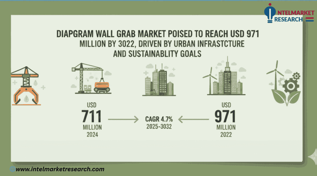 Diaphragm Wall Grab Market Poised to Reach USD 971 Million by 2032, Driven by Urban Infrastructure and Sustainability Goals