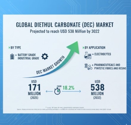 Diethyl Carbonate (DEC) Market Growth Analysis, Dynamics, Key Players and Innovations, Outlook and Forecast 2025-2032