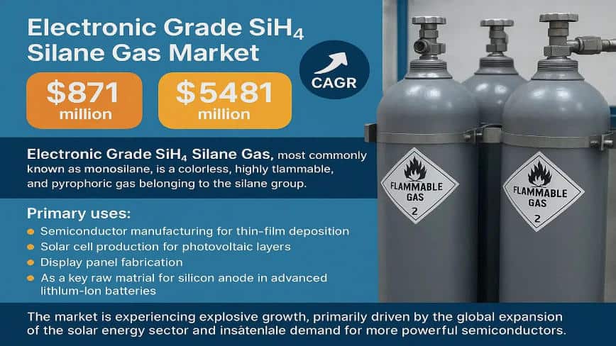 Electronic Grade SiH4 Silane Gas Market: Global Industry Trends, Purity Standards, and Forecast 2025–2032