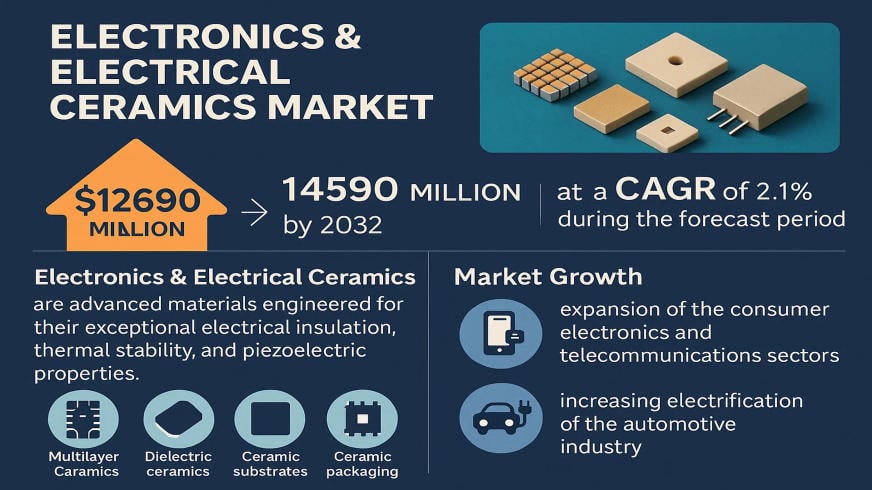 Electronics & Electrical Ceramics Market Size and Key Players Shaping 2025–2032