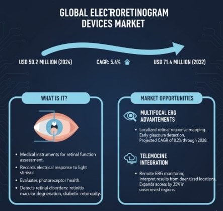 Electroretinogram Devices Market to Reach USD 71.4 Million by 2032, Growing at 5.4% CAGR