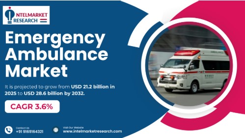 Emergency Ambulance Market Size Set to Surpass USD 28.6 Billion by 2032 | Growth Drivers & Key Players