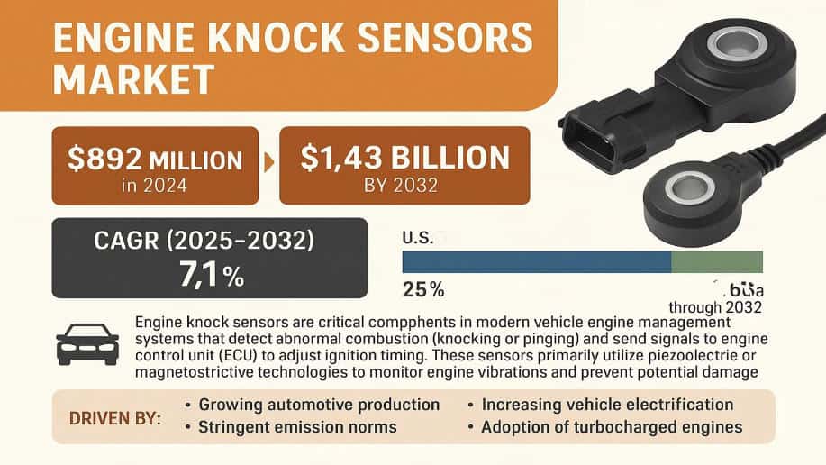 Top Trends and Key Players Driving the Engine Knock Sensors Market to USD 1.43 Billion by 2032