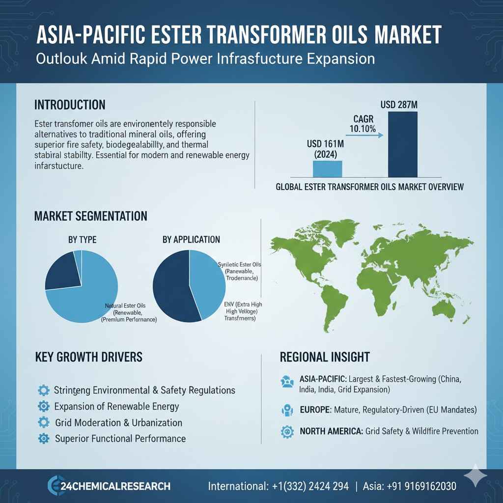 Asia-Pacific Ester Transformer Oils Market Outlook Amid Rapid Power Infrastructure Expansion