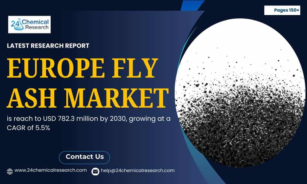 Europe Fly Ash Market Size to Reach USD 782.3 Million by 2030 | 5.5% CAGR Growth