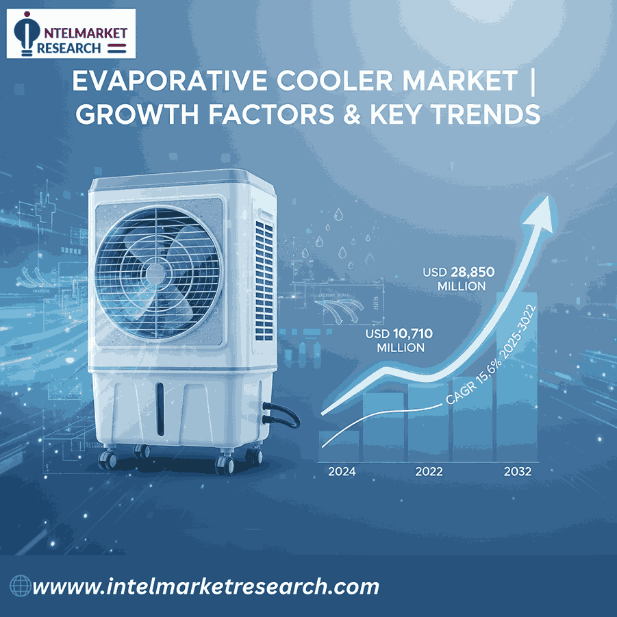 Evaporative Cooler Market Size Set to Surpass USD 28.85 Billion by 2032 | Growth Factors & Key Trends