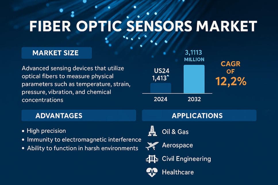 Top 7 Trends and Key Players Driving the Fiber Optic Sensors Market to USD 3.1 Billion by 2032