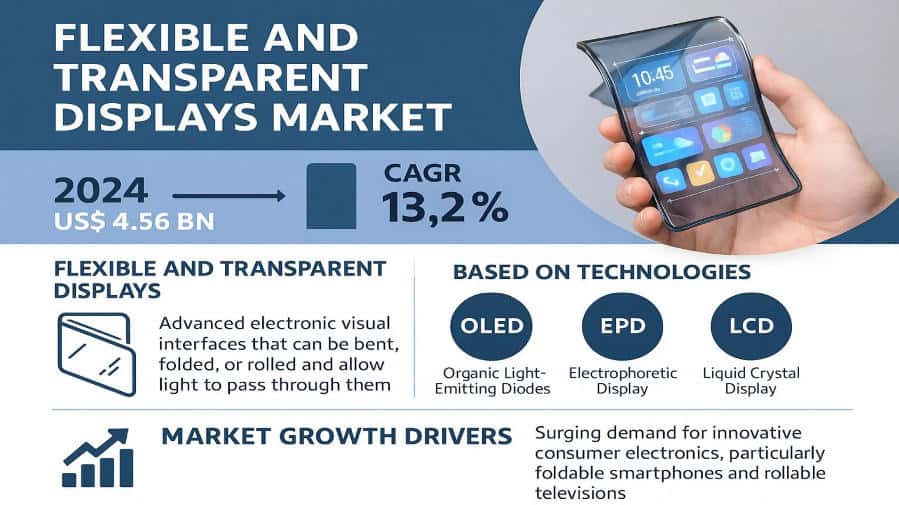 Top Trends and Key Players Driving the Flexible & Transparent Displays Market Growth to 2032