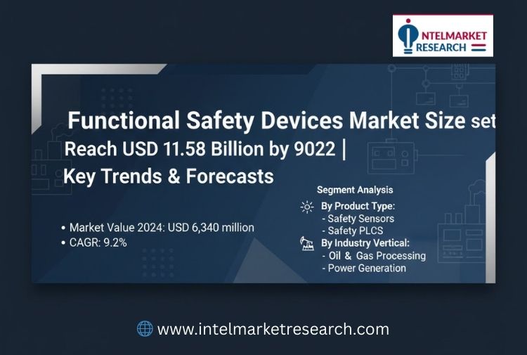 Functional Safety Devices Market Size Set to Reach USD 11.58 Billion by 2032 | Key Trends & Forecasts