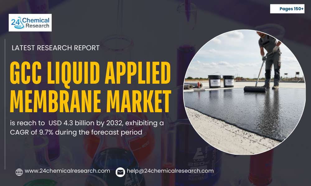 GCC Liquid Applied Membrane Market surges to USD 4.3 billion by 2032 at 9.7% CAGR