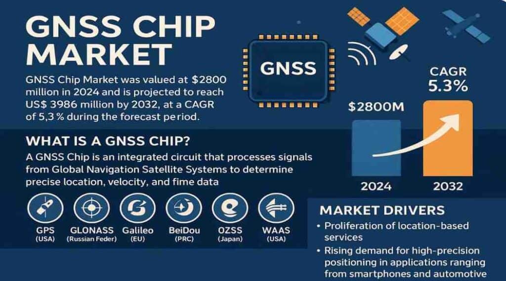 GNSS Chip Market Projected to Reach USD 3,986 Million by 2032GNSS Chip Market Projected to Reach USD 3,986 Million by 2032